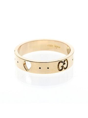 Gucci Gucci Icon Ring Pink Gold (18K) Fashion No Stone Band Ring Gold (view 2)