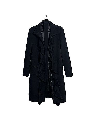 Diane von Furstenberg Wool Cashmere Ruffle Coat Coat (view 1)