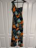 Dayana Floral Blue Orange Cocktail Dress Size XS - photo 12