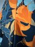 Dayana Floral Blue Orange Cocktail Dress Size XS - photo 6