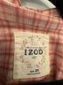 IZOD 100% Cotton Plaid Pink White Long Sleeve Button-Down Shirt Size 2X - photo 3