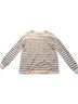 Ann Taylor LOFT Stripes White Black Red Pullover Sweater Size M - photo 2