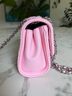 Tory Burch 100% Leather Solid Pink Silver Shoulder Bag One size - photo 3