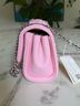 Tory Burch 100% Leather Solid Pink Silver Shoulder Bag One size - photo 5