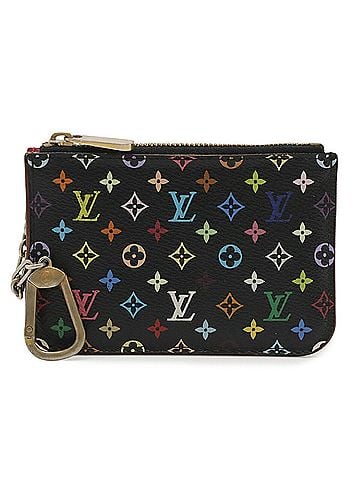 Louis Vuitton LOUIS VUITTON Louis Vuitton Monogram Multicolor Pochette Cle Coin Purse Wallet/Coin Case Wallet Noir Grenade M93735 (view 2)