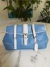 Coach 100% Leather Color Block Multi Color Blue White Leather Satchel One size - photo 4