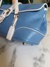 Coach 100% Leather Color Block Multi Color Blue White Leather Satchel One size - photo 7