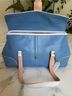 Coach 100% Leather Color Block Multi Color Blue White Leather Satchel One size - photo 10