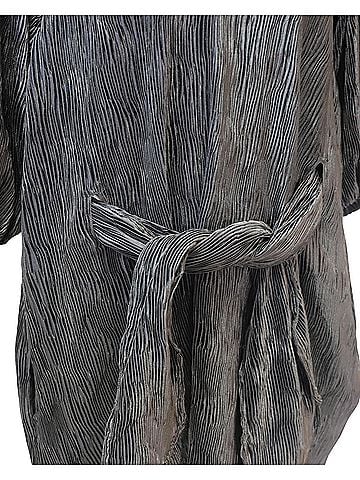 Ganni Ganni Pleated Dress with Belt in Black Viscose (view 2)