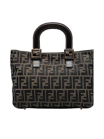 Fendi Small Zucca Canvas Twins Tote (view 1)