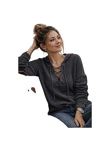 Vince. Lace Up V-Neck Sweater Vest (view 1)
