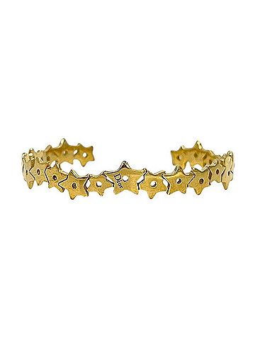 Christian Dior Christian Dior Bangle Gold Bracelet GP Metal Star (view 2)