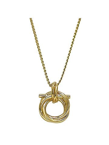 Salvatore Ferragamo Salvatore Ferragamo necklace, gold, Gancini design, 76 0551 GP (view 1)