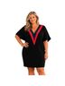 Milly 90% Polyester 10% Spandex 90% Polyester 10% Spandex 100% Polyester Color Block Black Pink Teal Casual Dress Size 14 - photo 1