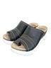 FLY London 100% Leather Black White Sandals Size 7 1/2 - photo 1