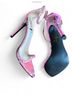 PrettyLittleThing Floral Pink Heels Size 6 1/2 - photo 3