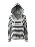 Loft design by... 100% Cotton Stripes White Black Long Sleeve Top Size M - photo 1