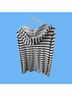 Loft design by... 100% Cotton Stripes White Black Long Sleeve Top Size M - photo 4