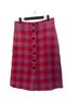 Ann Taylor Checkered-gingham Red Purple Casual Skirt Size 10 (petite) - photo 1