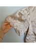 Intermix 100% Silk Solid Tan Short Sleeve Blouse Size 2 - photo 5