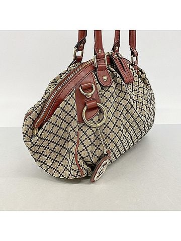 Gucci Gucci Diamante Sukey Tote Bag 223974 Canvas Black Bordeaux Women's (view 2)