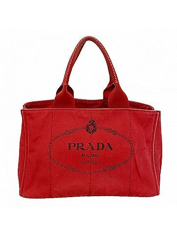 Prada Prada Canapa canvas tote bag, red, for women. (view 1)