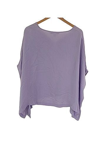 Diane von Furstenberg Adria Short Sleeve Silk Top (view 2)