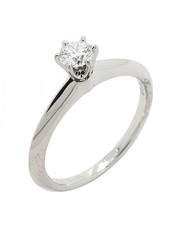 Tiffany & Co. Tiffany &amp; Co. Solitaire Ring, 1PD (One Diamond), Pt950 Platinum, 0.24ct Diamond, Women's (view 1)