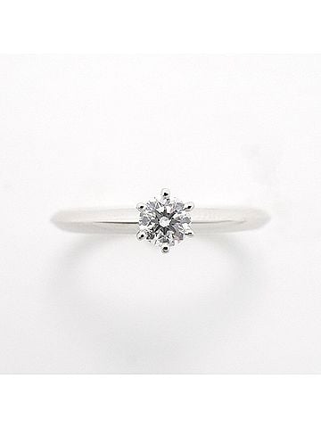 Tiffany & Co. Tiffany &amp; Co. Solitaire Ring, 1PD (One Diamond), Pt950 Platinum, 0.24ct Diamond, Women's (view 2)