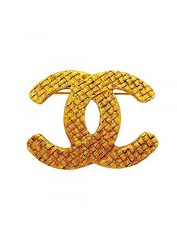 Chanel Chanel Brooch, Coco Mark, GP Plated Gold, Women's (view 1)