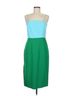 Milly Color Block Green Milly Casual Dress Size 8 - photo 1