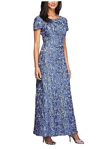 Alex Evenings Evelyn Rosette Cocktail Dress (view 1)