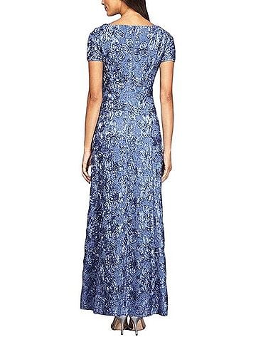 Alex Evenings Evelyn Rosette Cocktail Dress (view 2)