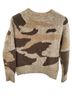 Moth Camo Tan Brown Pullover Sweater Size XS - photo 2
