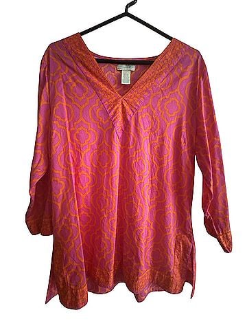 Caribbean Joe Long Sleeve Blouse (view 1)