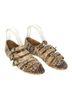 Jeffrey Campbell Snake Print Brown Sandals Size 6 - photo 1