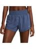 Nike 100% Polyester Solid Purple Athletic Shorts Size XL - photo 1