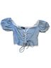 Cider Blue Short Sleeve Blouse Size XS - photo 1
