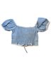 Cider Blue Short Sleeve Blouse Size XS - photo 2