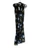 Topshop 100% Polyester Floral Polka Dots Black Blue Green Cocktail Dress Size 2 - photo 1