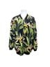 Zara 100% Viscose Floral Black Green Pink Jacket Size XS - photo 1