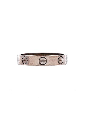 Cartier Love Wedding Band Ring 18K White Gold (view 1)