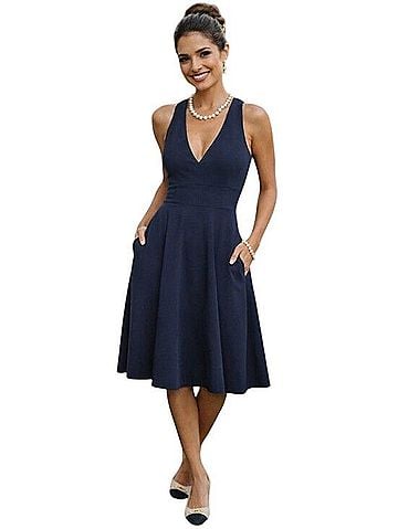 Dress the Population Catalina Midi Dress Cocktail Dress (view 1)
