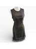 Rachel Gilbert Graphic Black Cocktail Dress Size 6 - photo 3