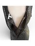 Rachel Gilbert Graphic Black Cocktail Dress Size 6 - photo 8