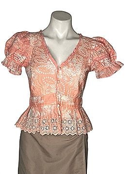LoveShackFancy Annalee Short Sleeve Blouse (view 1)