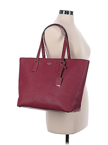 Kate Spade New York Cameron Street - Lucie leather tote in color Rosso Kate Spade New York Leather Tote (view 2)