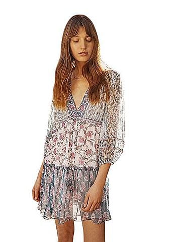 Saylor Kita Floral Mini Casual Dress (view 1)