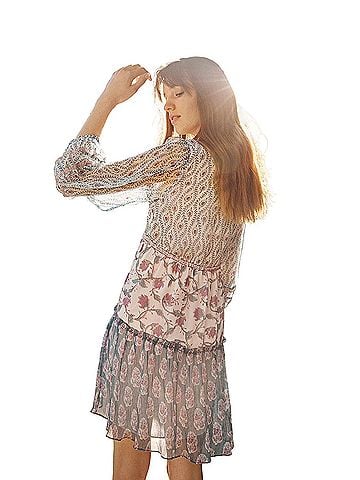 Saylor Kita Floral Mini Casual Dress (view 2)