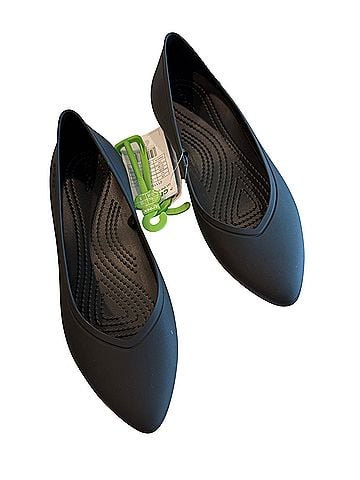 Crocs On The Clock Work Flats (view 1)